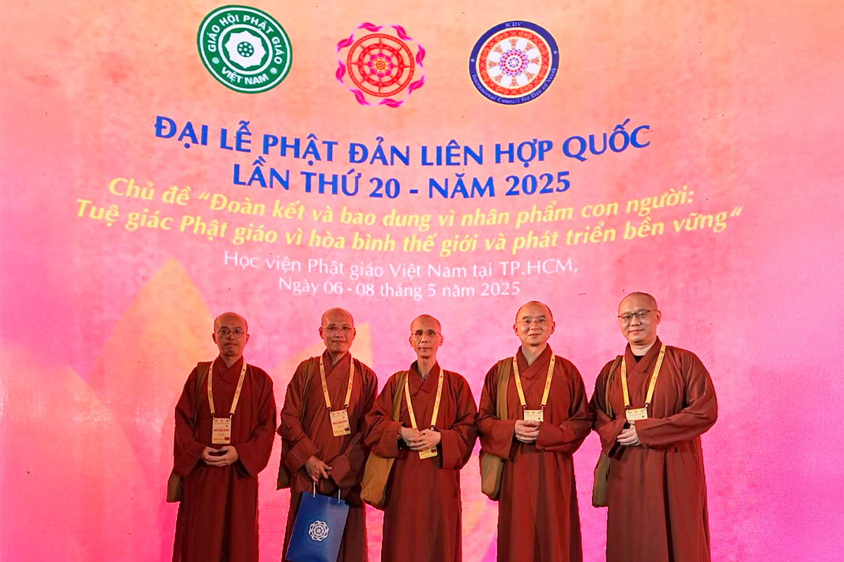 福智僧團赴越南參加 2025 聯合國衛塞節， 交流僧才培育經驗